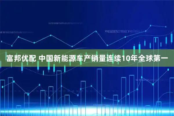 富邦优配 中国新能源车产销量连续10年全球第一